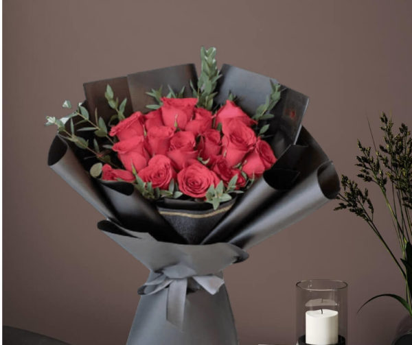 15 Pcs Red Rose Bouquet